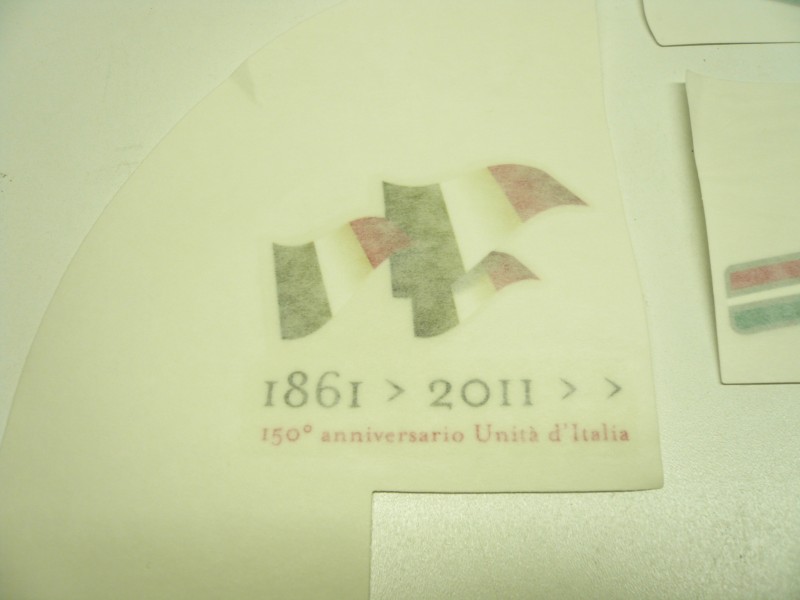 Aufkleber Schriftzug Dekorsatz 150 Jahrfeier Italien Vespa PX 2011