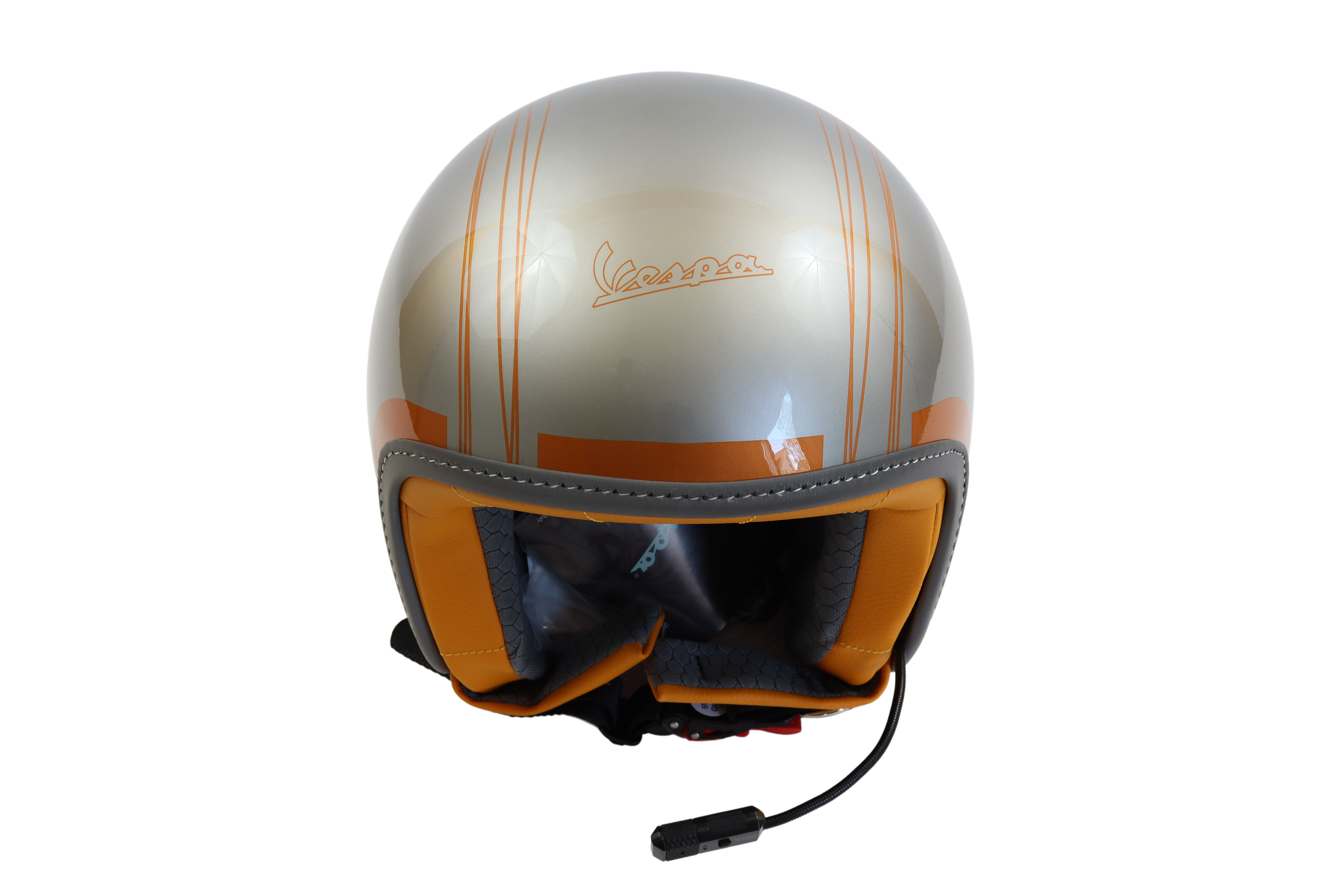 Jet Helm Vespa Elettrica Tech Bluetooth L Silber Kupfer