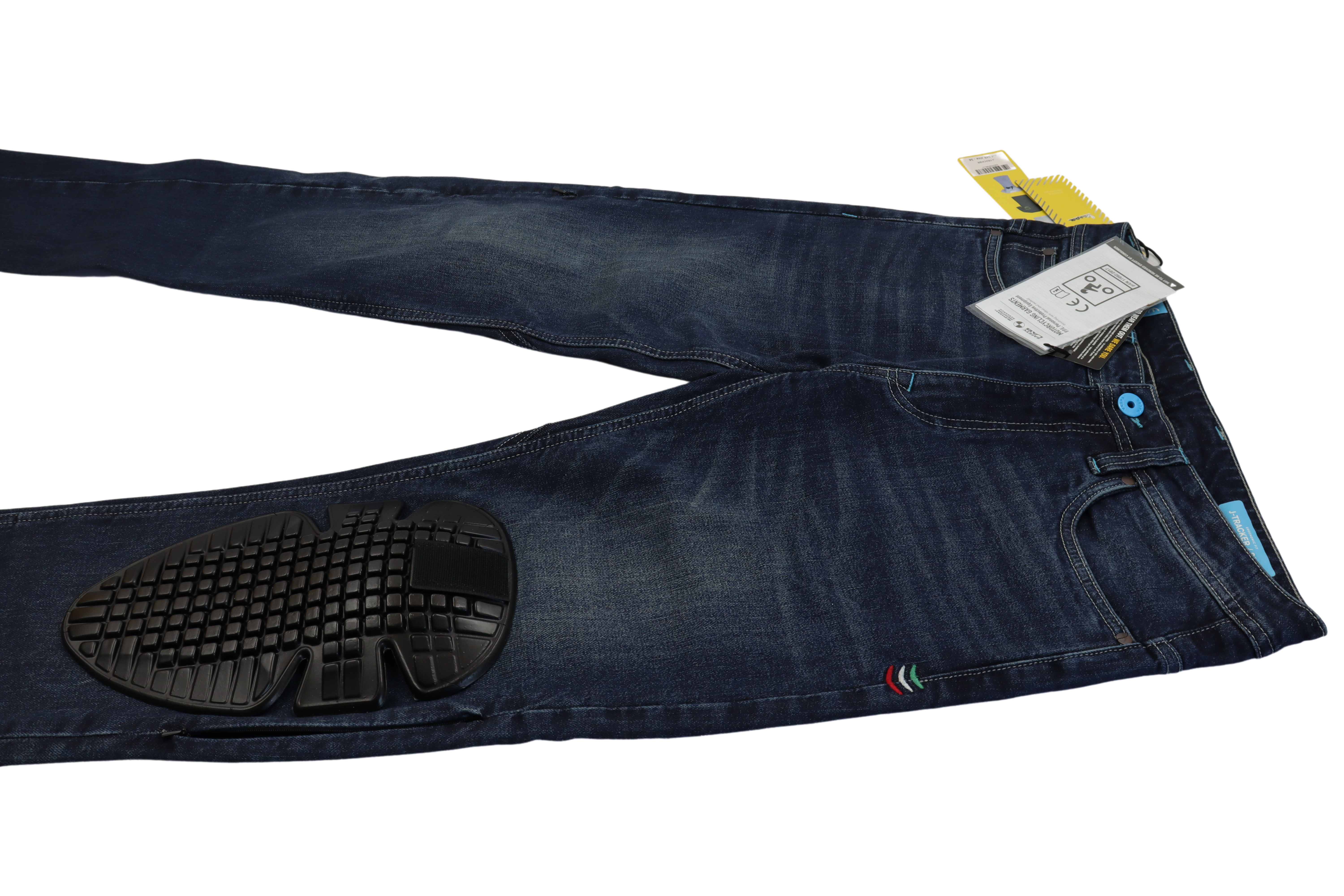Vespa Jeans Denim Blau Größe 34 Slim Fit mit Knieprotektoren Cordura