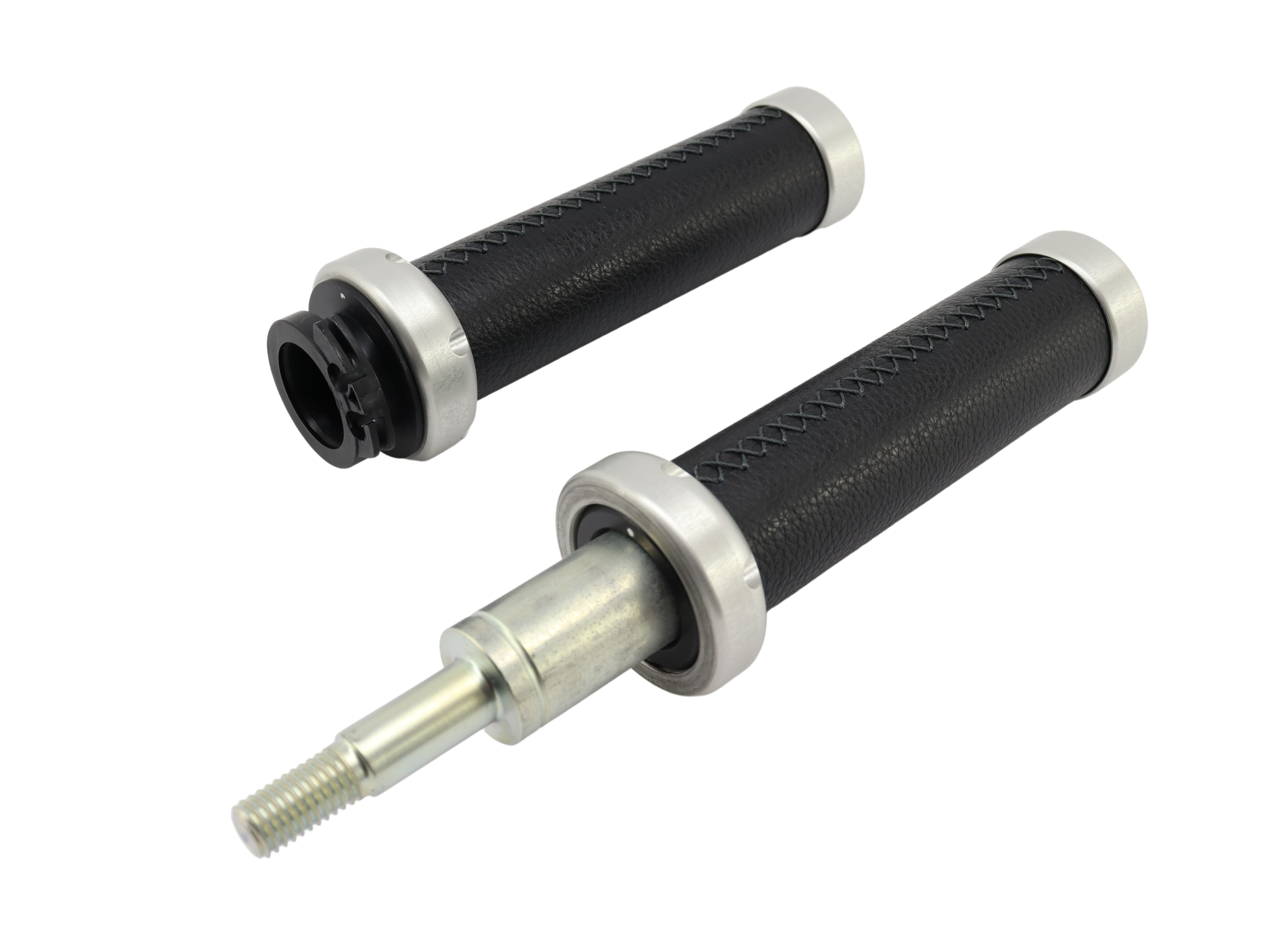 Griffe Vespa 946 Echtleder Schwarz Handmade Alu CNC Design