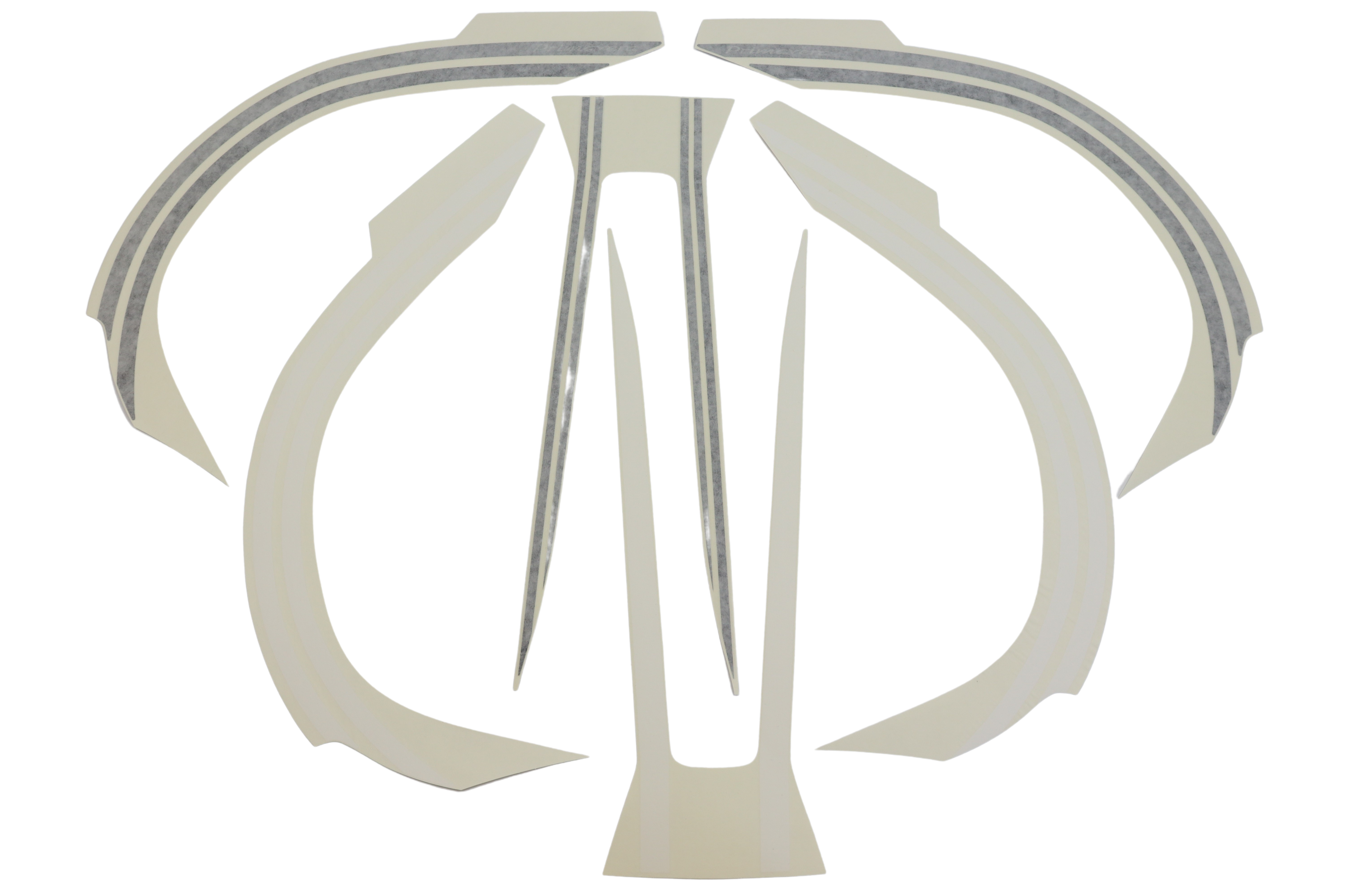 Aufkleber Dekorset Schriftzug "Elegance" Vespa PRIMAVERA 50-150ccm anthrazit/​schwarz