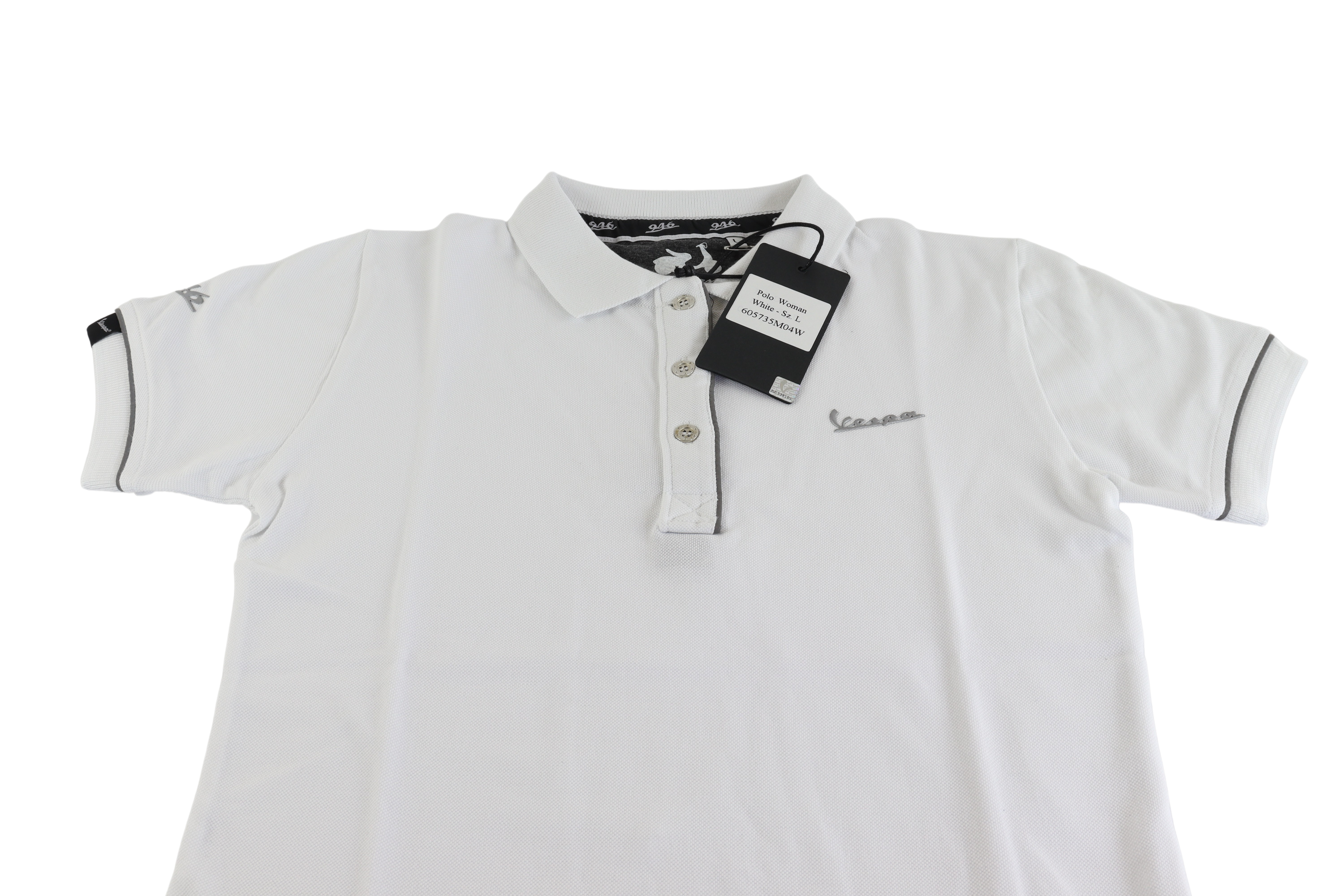 Polo Hemd Vespa 946 Damen weiß Größe L