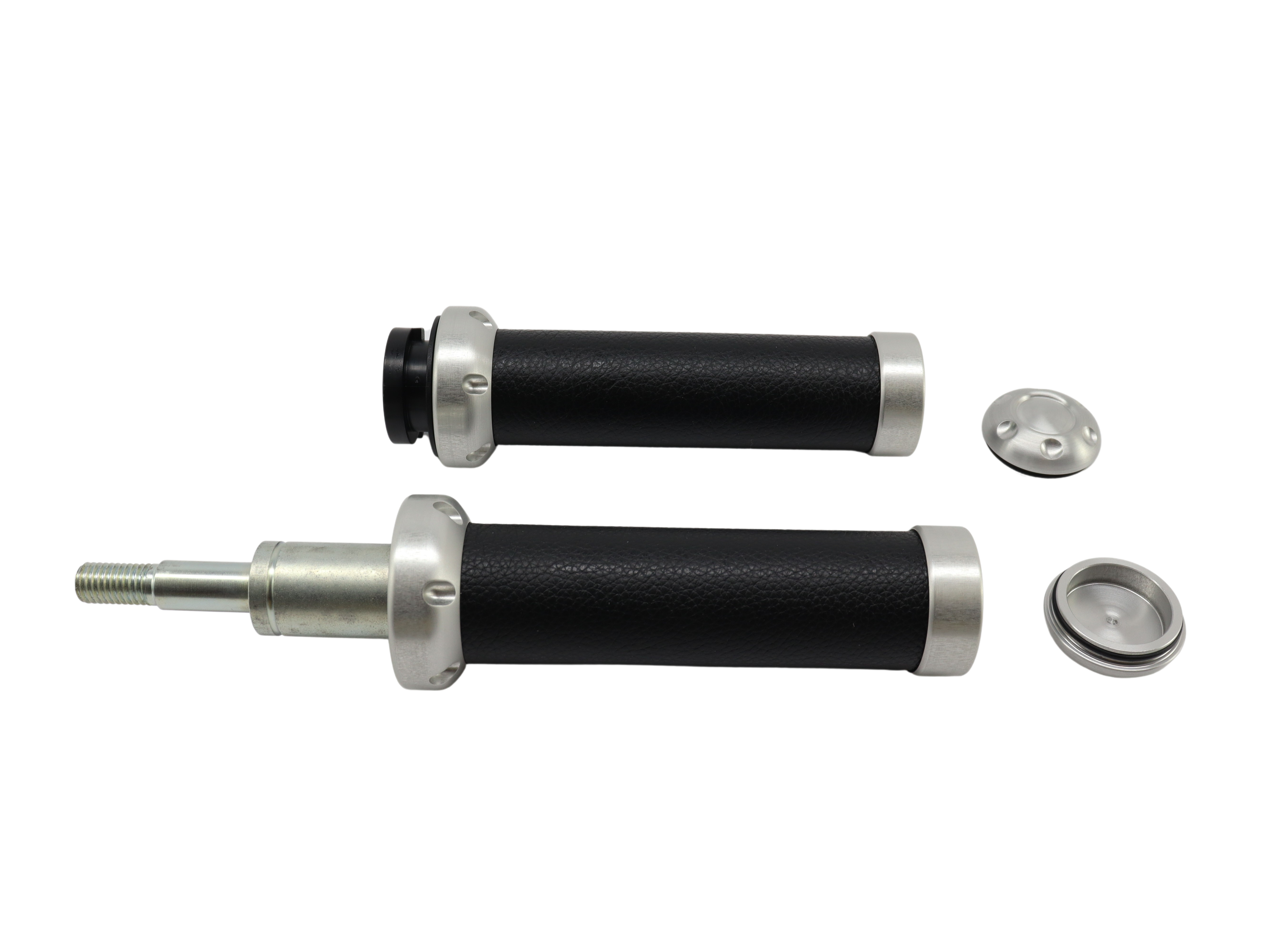 Griffe Vespa 946 Echtleder Schwarz Handmade Alu CNC Design