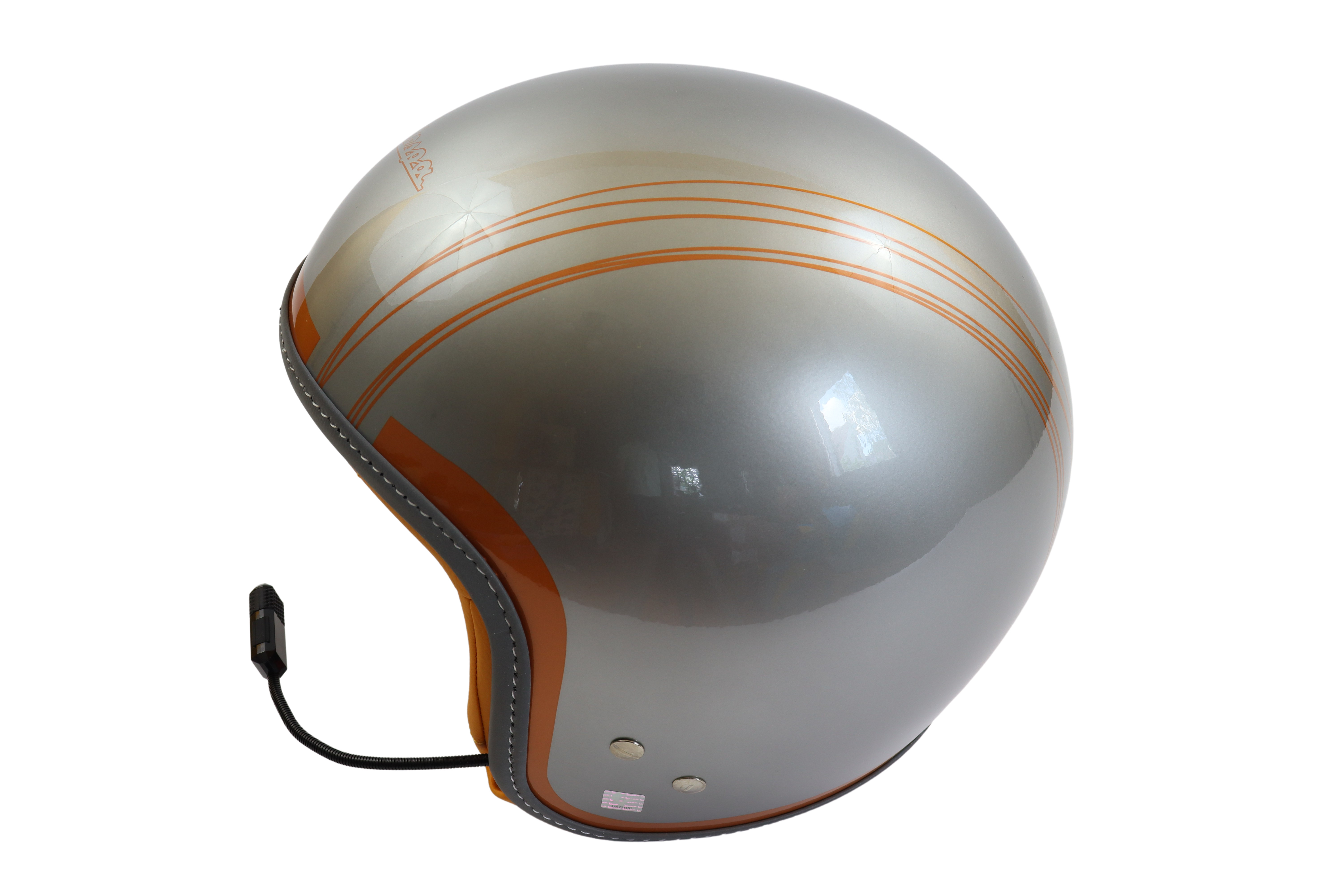 Jet Helm Vespa Elettrica Tech Bluetooth L Silber Kupfer