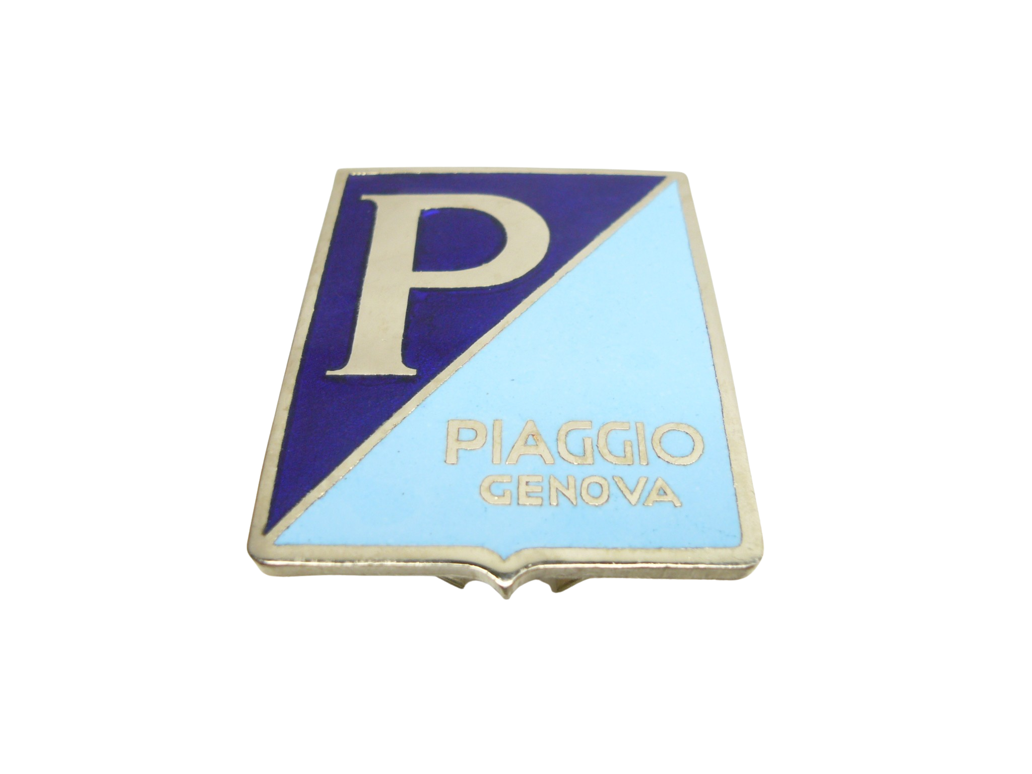 Emblem "PIAGGIO GENOVA" Vespa 98 V30-33 V1-15T VM VL1-2 GS VS1 emailliert