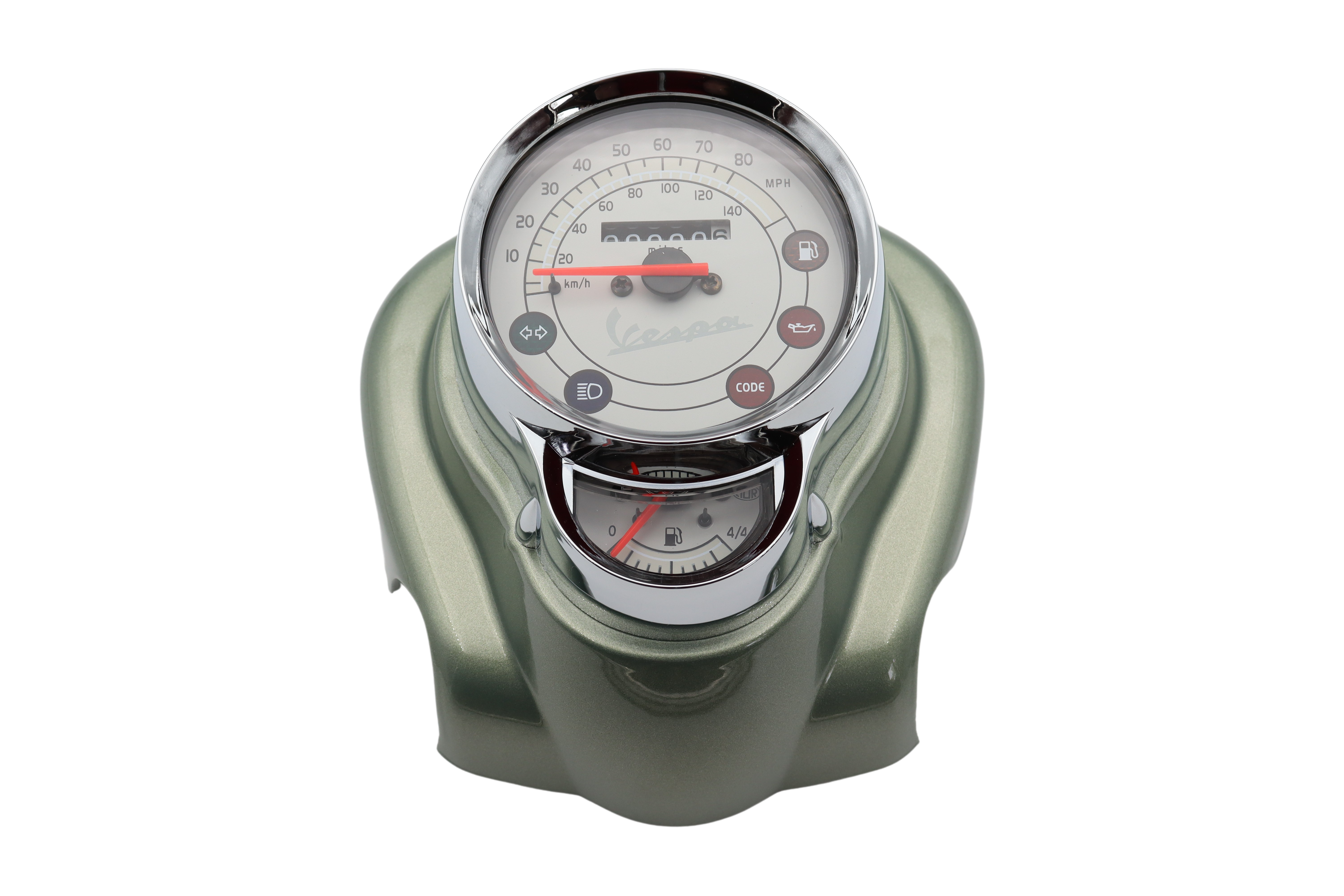 Tachometer Vespa LXV 125/150ccm grün Portofino 305/A Miles MPH